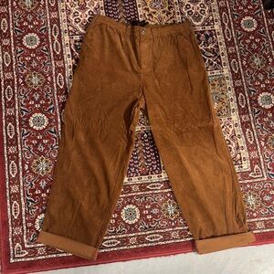 Theories Of Atlantis Brown corduroy Lounge Surf Pants XL Baggy Skate